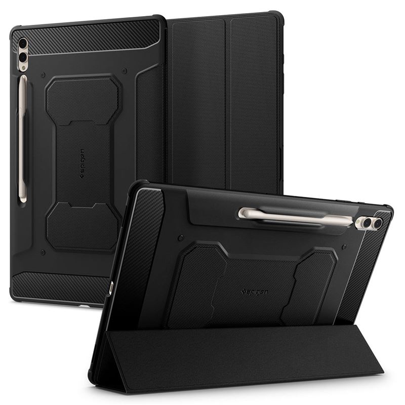 Ochranný kryt pro Samsung Galaxy Tab Spigen Rugged Armor Pro, Samsung Galaxy Tab S10/S9/S8 Ultra - černá