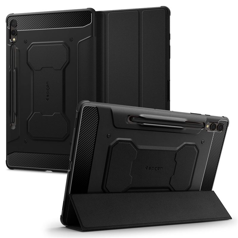 Ochranný kryt pro Samsung Galaxy Tab S10/S9+ Spigen Rugged Armor Pro - černá