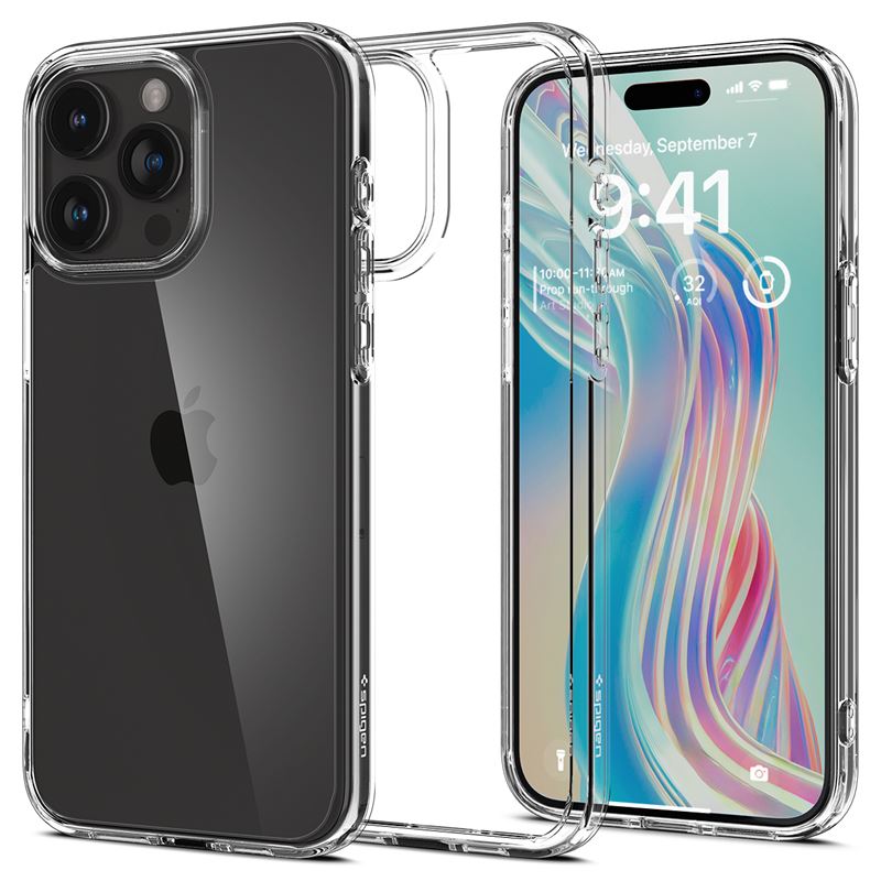 Ochranný kryt pro iPhone 15 Pro Max Spigen Ultra Hybrid - crystal clear