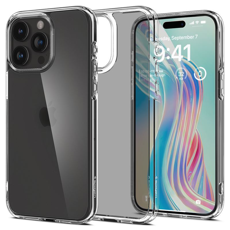 Ochranný kryt pro iPhone 15 Pro Max Spigen Ultra Hybrid - transparentní