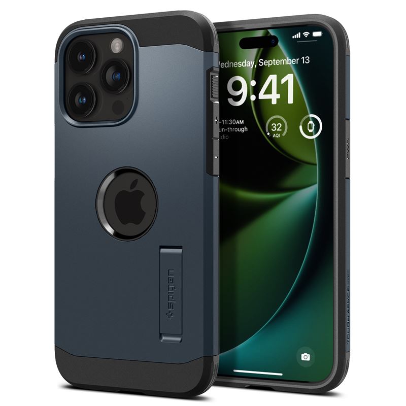 Ochranný kryt pro iPhone 15 Pro Max Spigen Tough Armor MagSafe - břidlicová