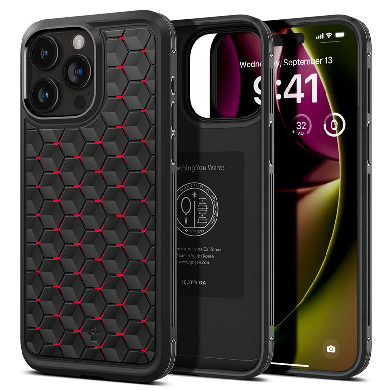 Ochranný kryt pro iPhone 15 Pro Max Spigen Cryo Armor - červená