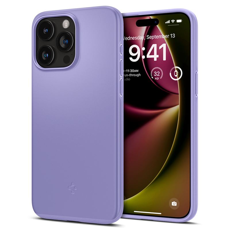 Ochranný kryt pro iPhone 15 Pro Spigen Thin Fit - fialová