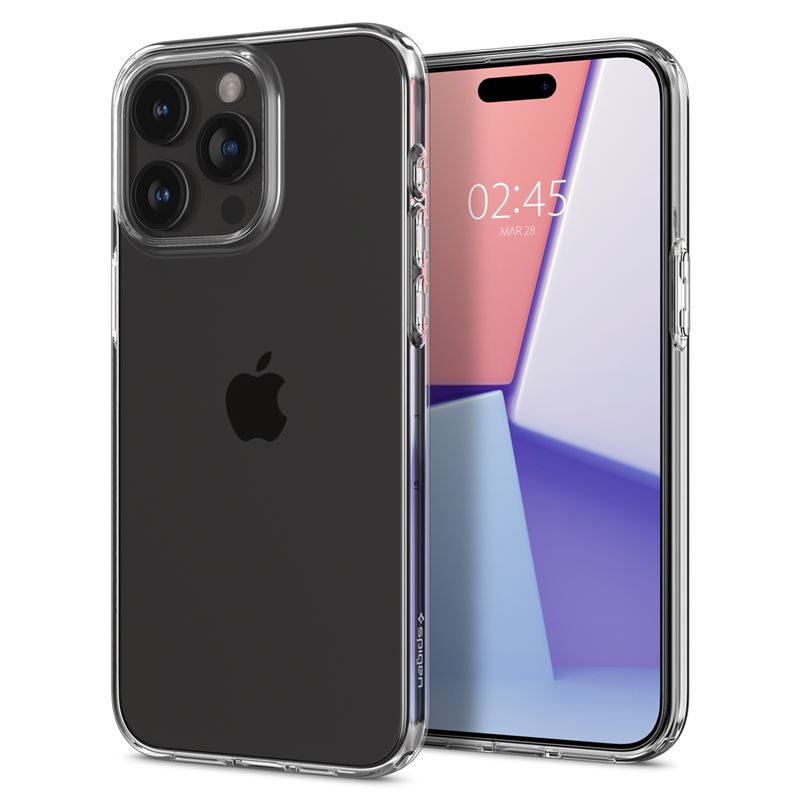 Ochranný kryt pro iPhone 15 Pro Spigen Liquid Crystal - transparentní