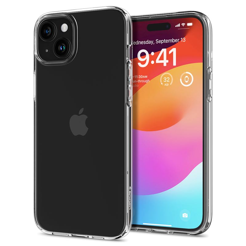 Ochranný kryt pro iPhone 15 Spigen Liquid Crystal - transparentní