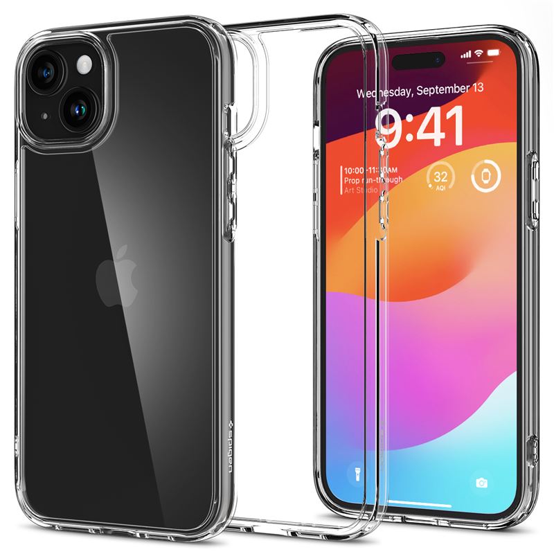 Ochranný kryt pro iPhone 15 Spigen Ultra Hybrid - transparentní