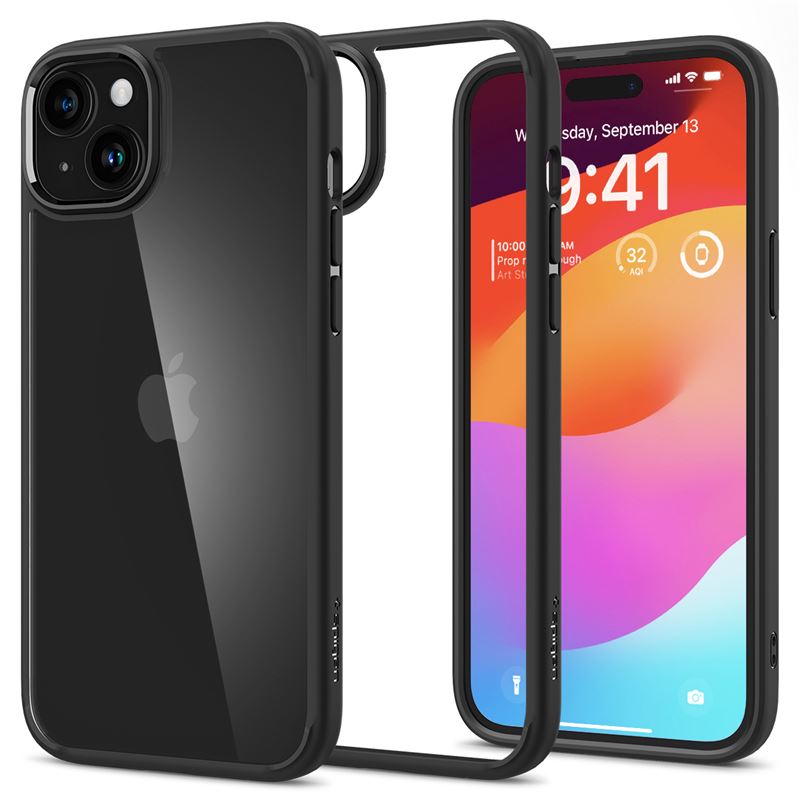Ochranný kryt pro iPhone 15 Spigen Ultra Hybrid - matná černá