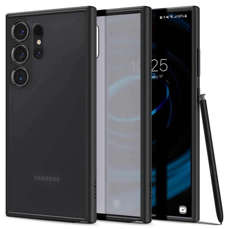 Ochranný kryt pro Samsung Galaxy S24 Ultra Spigen Ultra Hybrid - transparentní černá