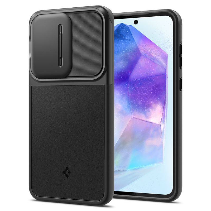 Ochranný kryt pro Samsung Galaxy A55 Spigen Optik Armor - černá
