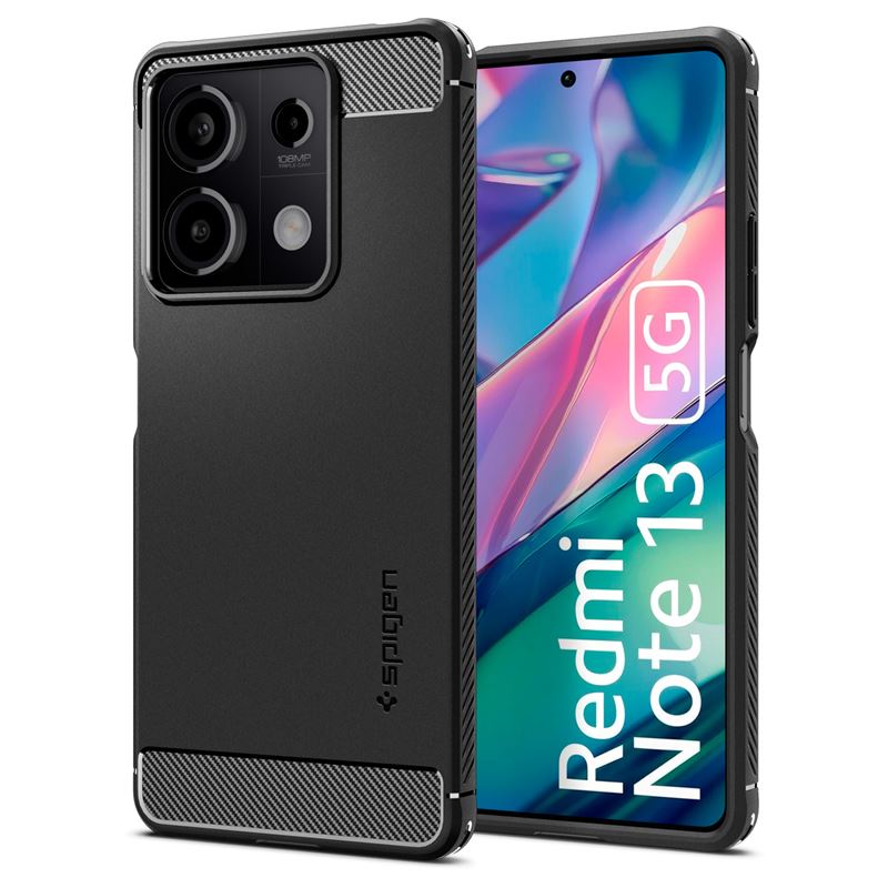 Ochranný kryt pro Xiaomi Redmi Note 13 5G Spigen Rugged Armor - černá