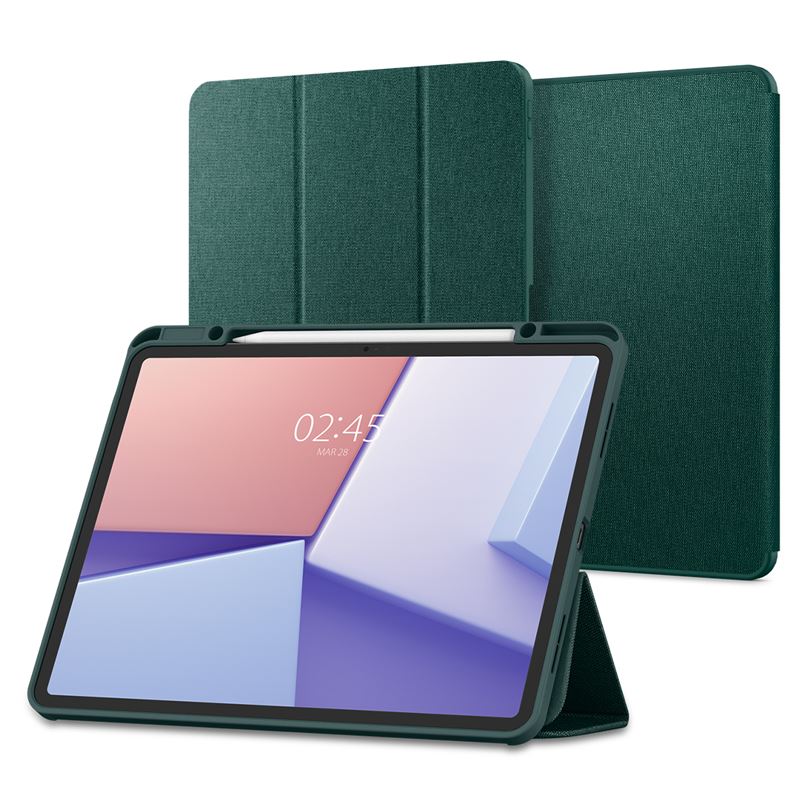 Pouzdro pro iPad Spigen Urban Fit, iPad Air 13" 2024/2025 - zelená