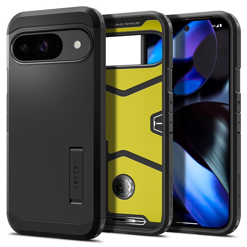 Ochranný kryt pro Google Pixel Spigen Tough Armor, Google Pixel 9 Pro/Pixel 9 - černá