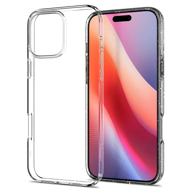 Ochranný kryt pro iPhone 16 Pro Max Spigen Liquid Crystal Glitter - transparentní