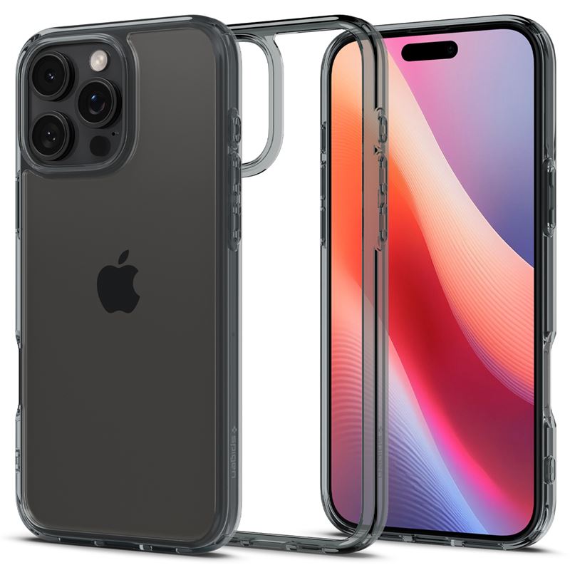 Ochranný kryt pro iPhone 16 Pro Max Spigen Ultra Hybrid - transparentní šedá