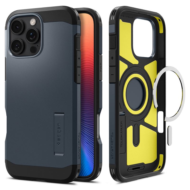 Ochranný kryt pro iPhone 16 Pro Max Spigen Tough Armor MagSafe - břidlicová