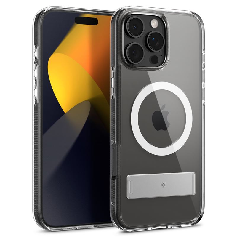 Ochranný kryt pro iPhone 16 Pro Max Spigen Caseology Capella MagSafe Kickstand - transparentní