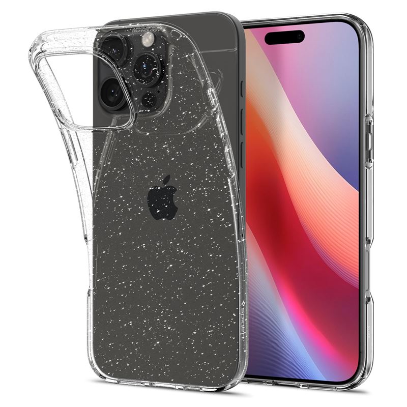 Ochranný kryt pro iPhone 16 Pro Spigen Liquid Crystal Glitter - transparentní