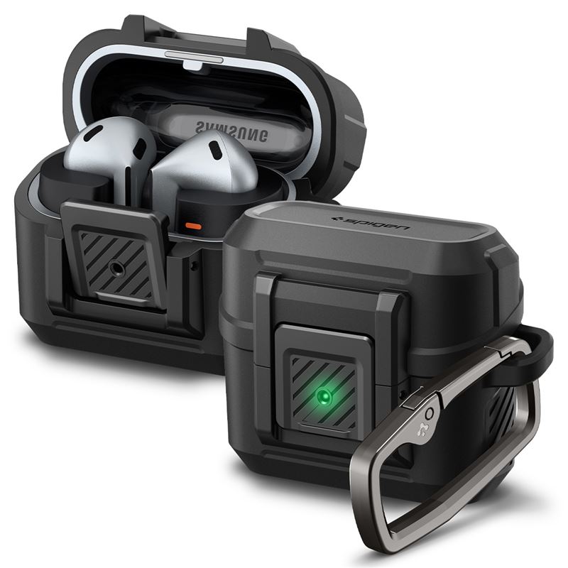 Pouzdro pro Samsung Galaxy Buds 3 Pro/3 Spigen Lock Fit - černá