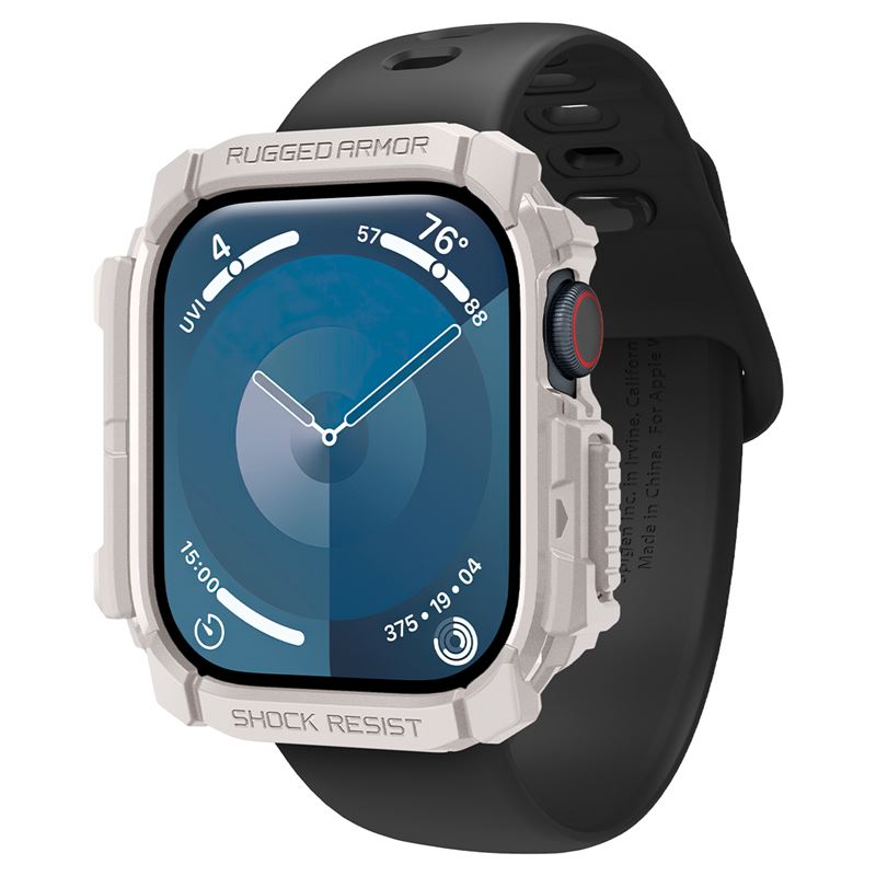 Ochranný kryt pro Apple Watch Spigen Rugged Armor, Apple Watch 11/10 46mm - béžová