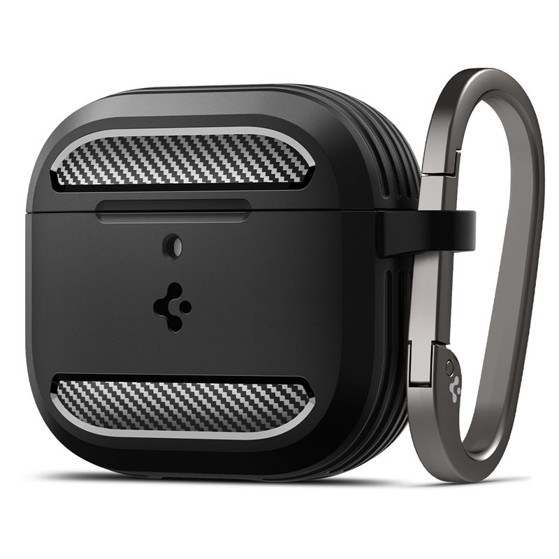 Ochranný kryt pro AirPods 4 Spigen Rugged Armor - černá