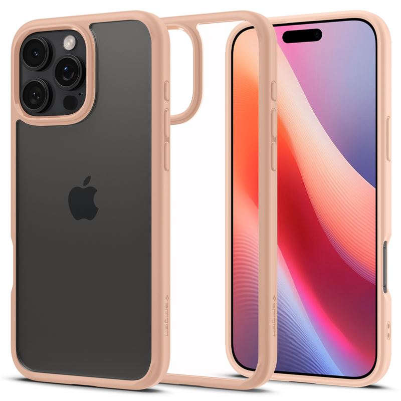 Ochranný kryt pro iPhone 16 Pro Max Spigen Ultra Hybrid - růžová