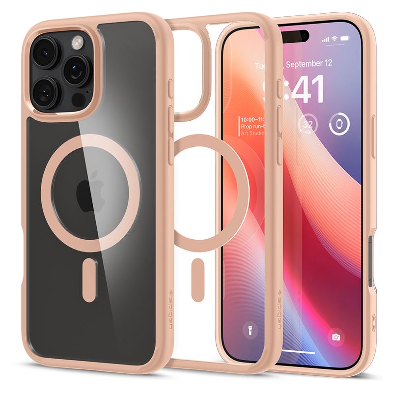 Ochranný kryt pro iPhone 16 Pro Max Spigen Ultra Hybrid MagSafe - růžová