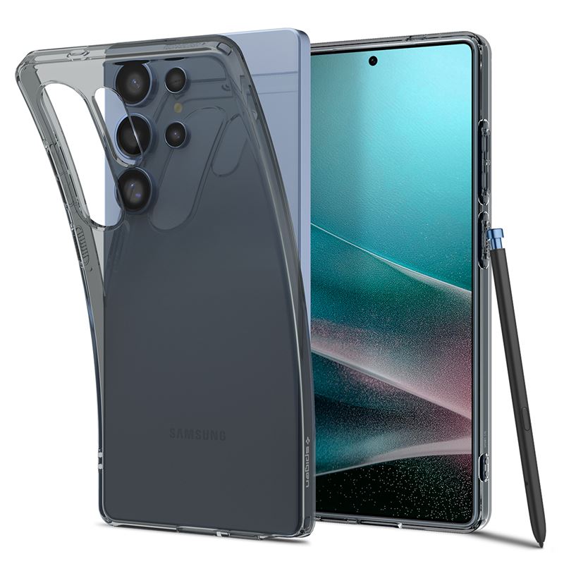 Ochranný kryt pro Samsung Galaxy S25 Ultra Spigen Liquid Crystal - transparentní šedá