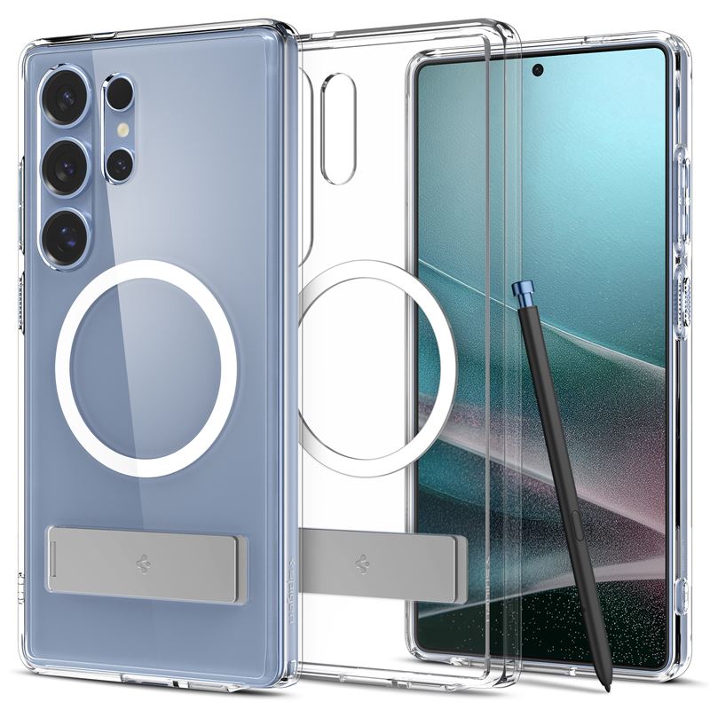 Ochranný kryt pro Samsung Galaxy S25 Ultra Spigen Ultra Hybrid S MagSafe - transparentní bílá