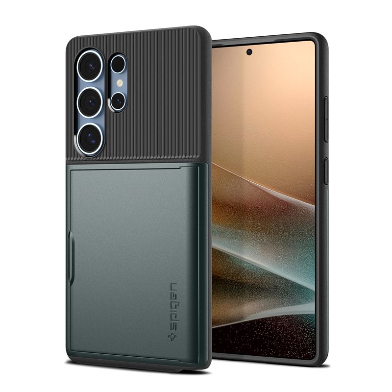 Ochranný kryt pro Samsung Galaxy S25 Ultra Spigen Slim Armor CS - zelená