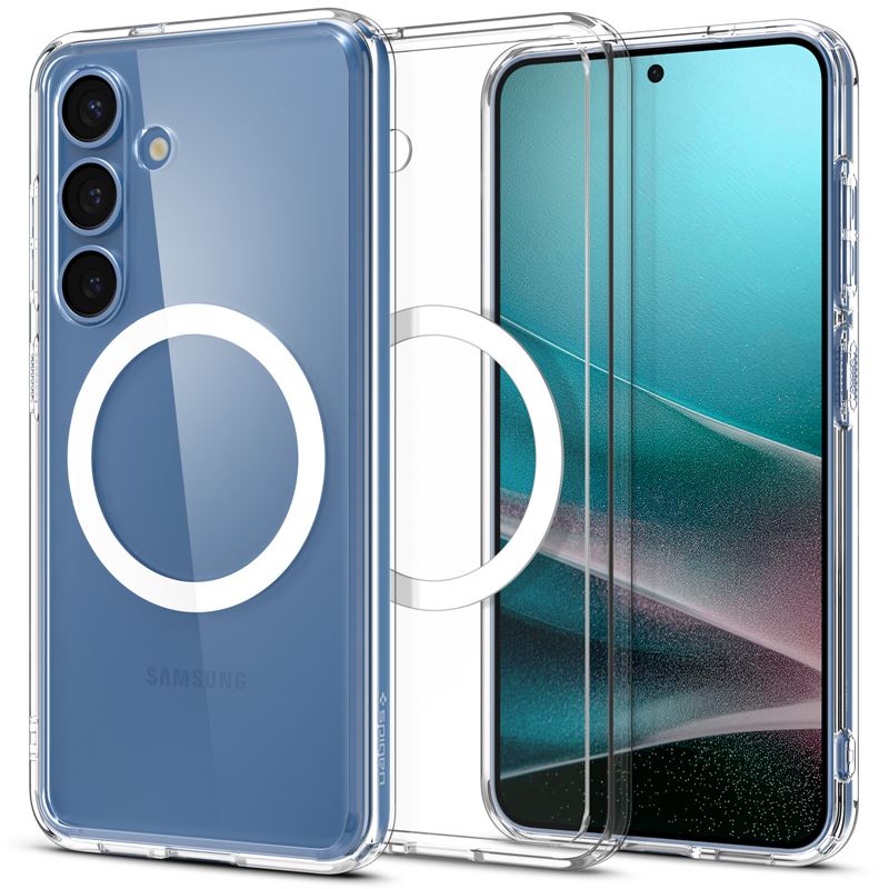 Ochranný kryt pro Samsung Galaxy S25+ Spigen Ultra Hybrid MagSafe - transparentní bílá