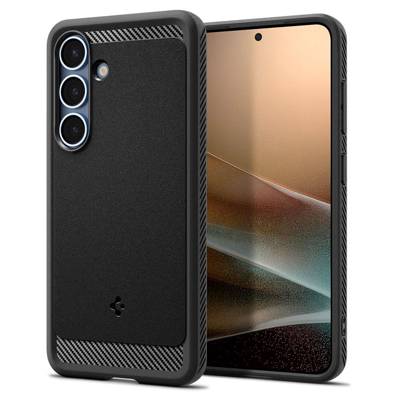 Ochranný kryt pro Samsung Galaxy S25 Spigen Rugged Armor MagSafe - černá