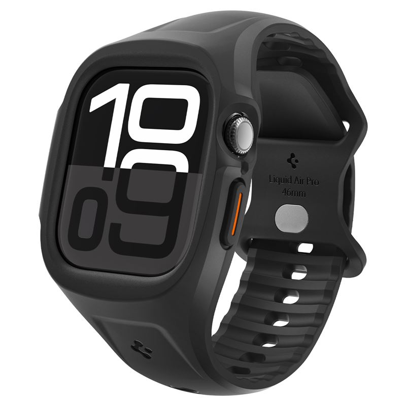 Pásek pro Apple Watch Spigen Liquid Air Pro, Apple Watch 11/10 46mm - černá