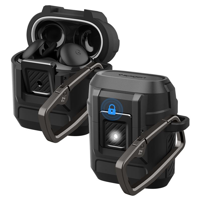 Pouzdro pro Google Pixel Buds 2a Spigen Lock Fit - černá