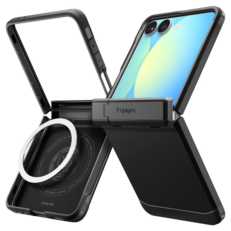 Ochranný kryt pro Samsung Galaxy Z Flip7 Spigen Tough Armor Pro MagSafe - černá