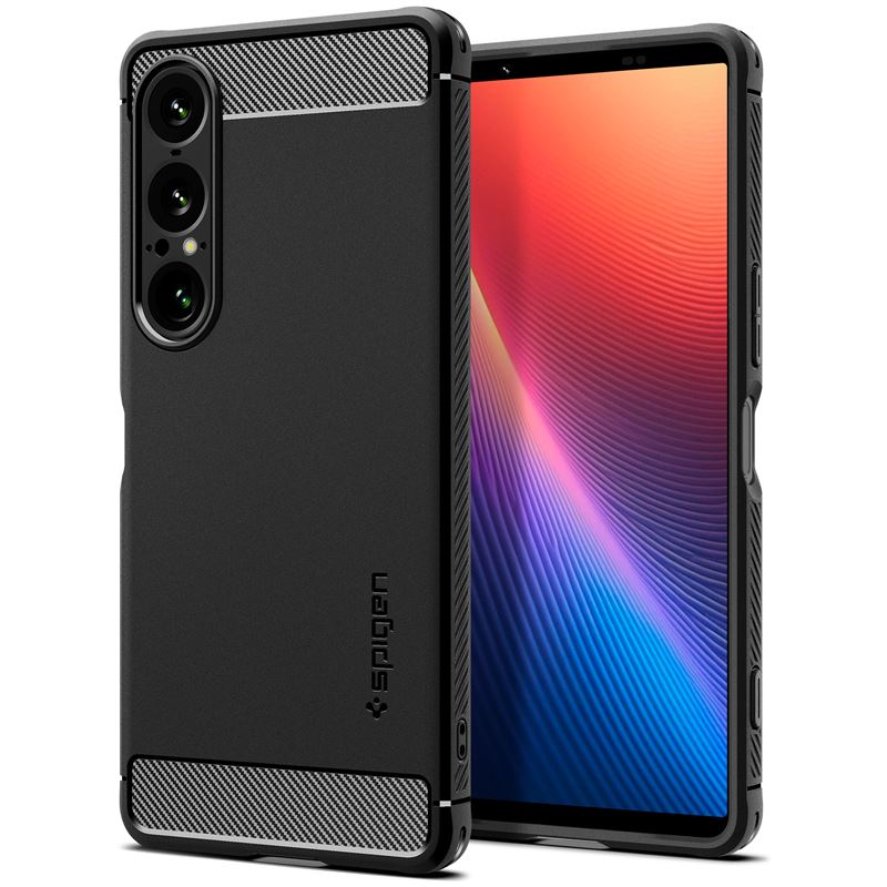 Ochranný kryt pro Sony Xperia 1 VII Spigen Rugged Armor - černá