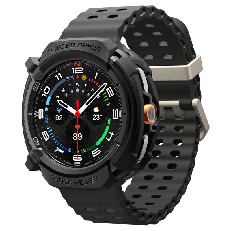 Ochranný kryt pro Samsung Galaxy Watch 8 Classic (46mm) Spigen Rugged Armor - černá