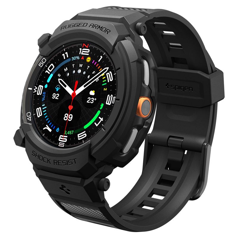 Pásek pro Samsung Galaxy Watch 8 Spigen Rugged Armor Pro, Samsung Galaxy Watch 8 Classic (46mm) - černá