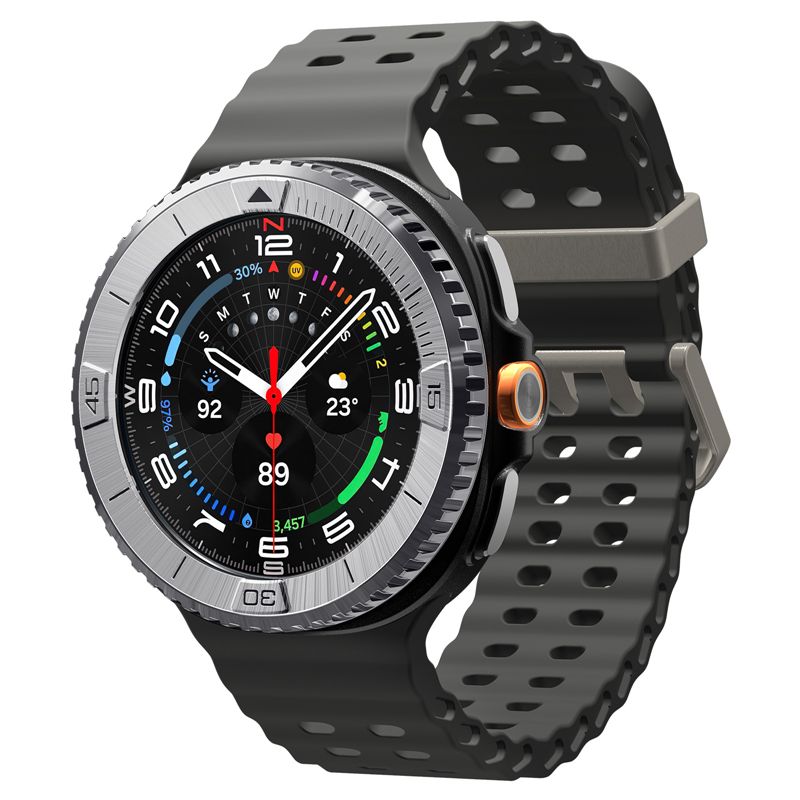 Kryt Spigen Bezel Tune (Pilot), Samsung Galaxy Watch 8 Classic 46mm - stříbrná