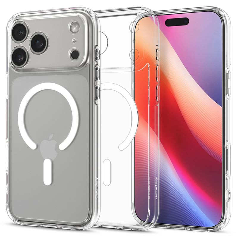 Ochranný kryt pro iPhone 17 Pro Max Spigen Ultra Hybrid MagSafe - transparentní bílá