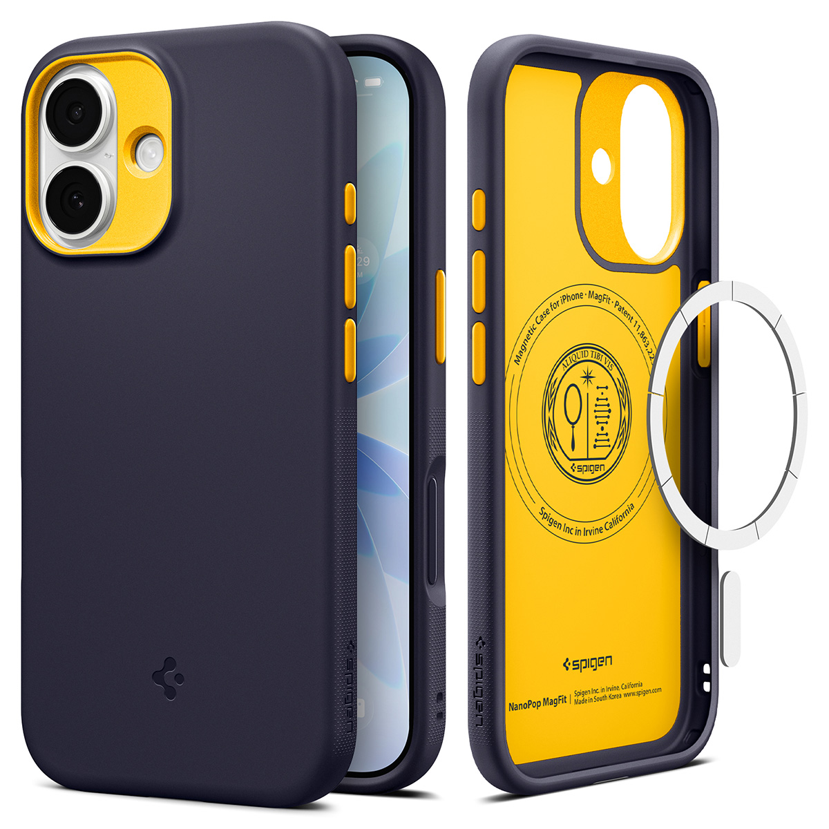 Ochranný kryt pro iPhone 17 Spigen Nano Pop MagSafe - námořní modrá