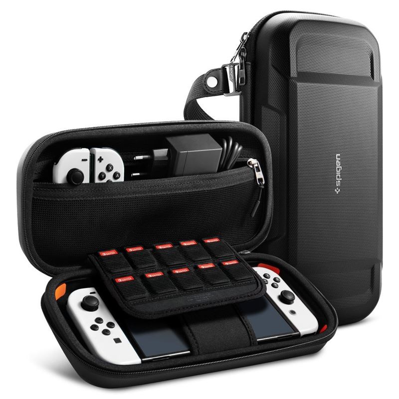 Pouzdro pro Nintendo Switch Spigen Rugged Armor Pro Pouch, Nintendo Switch/Switch OLED - černá