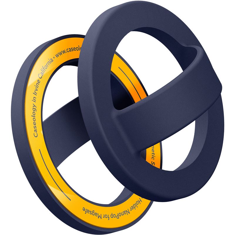 Silikonový držák na telefon Spigen Caseology Nano Pop MagSafe Silicone Holder - námořní modrá