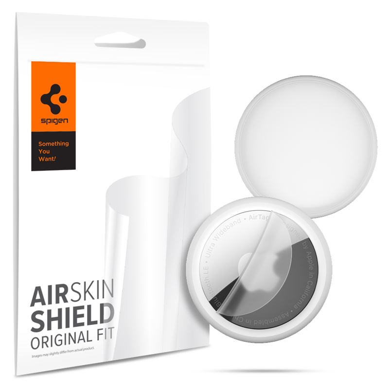 Ochranná fólie pro Apple AirTag Spigen AirSkin Shield HD 4 Pack - clear - transparentní