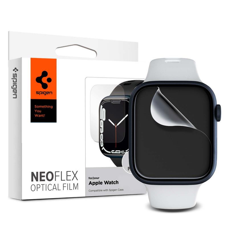Ochranná fólie Spigen Film Neo Flex - Apple Watch 45mm/40mm - transparentní