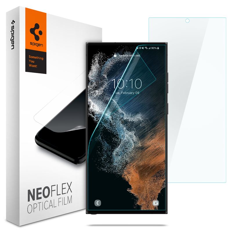 Ochranná fólie Spigen Neo Flex 2 Pack - Samsung Galaxy S22 Ultra - transparentní