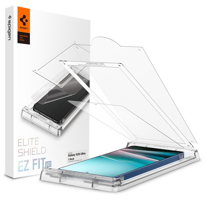 Ochranná fólie Spigen EliteShield EZ Fit HD 1 Pack - Samsung Galaxy S25 Ultra - transparentní