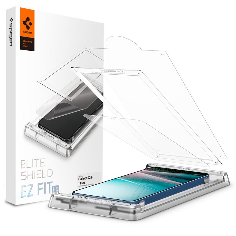 Ochranná fólie Spigen EliteShield EZ Fit HD 1 Pack - Samsung Galaxy S25+ - transparentní
