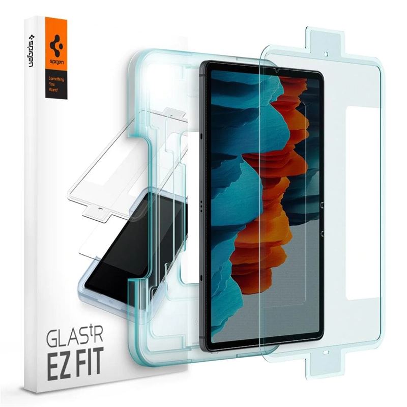 Ochranné sklo pro Samsung Galaxy Tab S8/S7 Spigen EZ Fit Glas.tR Slim 1 Pack - transparentní