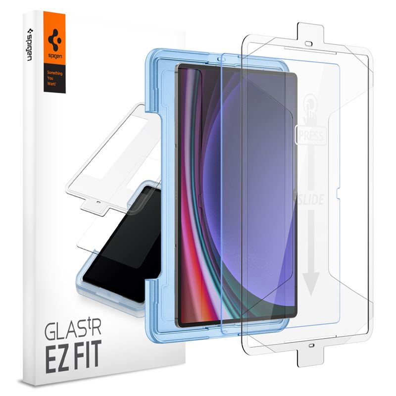 Ochranné sklo pro Samsung Galaxy Tab Spigen Glass tR EZ Fit 1 Pack - Samsung Galaxy Tab S10/S9 Ultra - transparentní