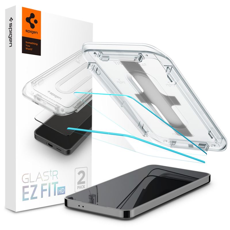 Ochranné sklo pro Samsung Galaxy S25/S24 Spigen Glass tR EZ Fit HD Transparency 2 Pack - transparentní
